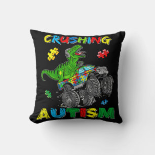 Coussin Monster Truck Crushing Austim Sensibilisation sur