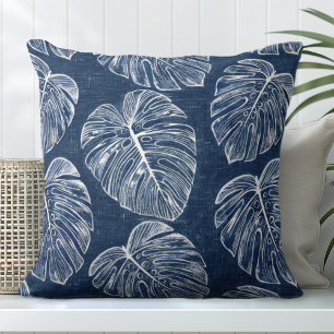 Coussin Monstera Palm Feuilles Jeu d'oreiller