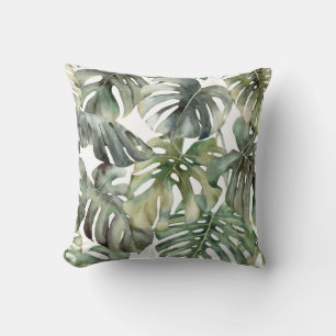 Coussin Monstère tropicale Big Watercolor Motif