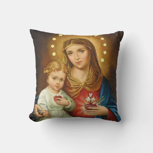 Coussin Monstrance impeccable d'anges de Mary Fatima de (Recto)
