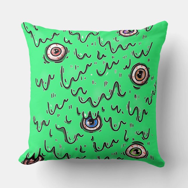 Coussin Monstre aux Yeux Globuleux (Recto)