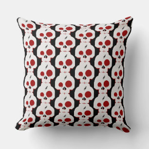 Coussin Monstre de dessin animé crâne drôle