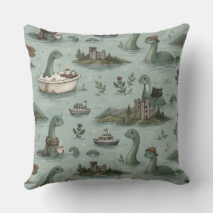 Coussin Monstre du Loch Ness