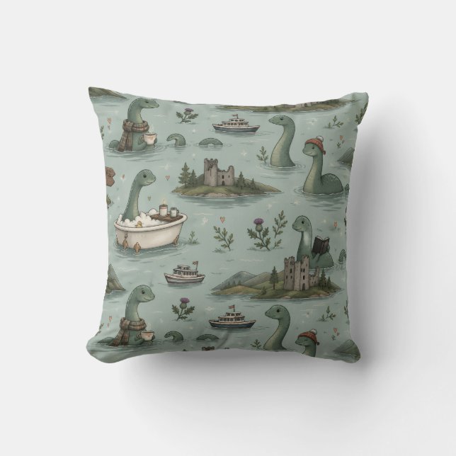 Coussin Monstre du Loch Ness  (Recto)
