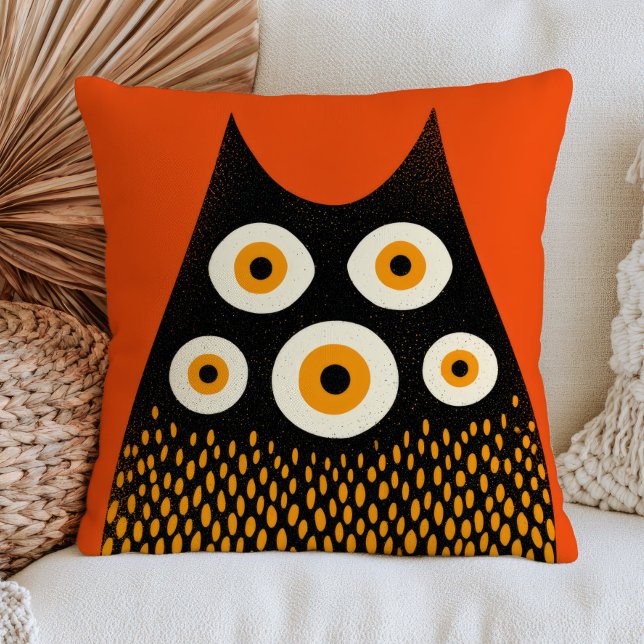 Coussin Monstre Multi-Yeux Mignon Épouvantable Halloween (Créateur téléchargé)
