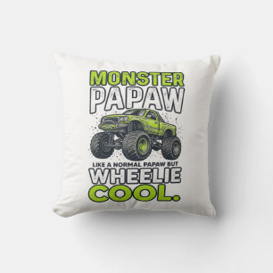 Coussin Monstre Papaw Roues Cool Drôle Monstre Camion Dés