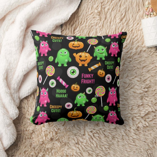 Coussin Monstres "Déplaisants mignons" et Halloween amusan (Couverture)