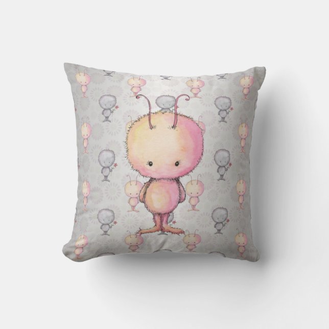 Coussin Monstres mignons et duveteux (Recto)