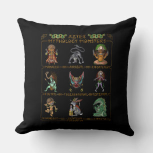 Coussin Monstres mythologiques aztèques