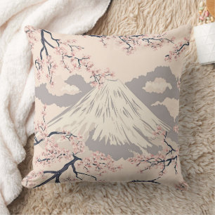 Coussin Mont Fuji avec Cerisiers en Fleurs – Japonais (2)