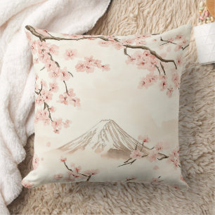 Coussin Mont Fuji avec fleurs de cerisier – Japonais (3)