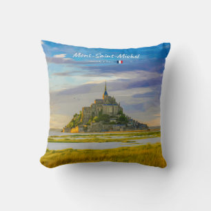 Coussin Mont-Saint-Michel, France - Abbaye médiévale