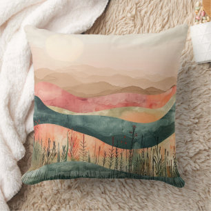 Coussin Montagne minimaliste de Boho - Terre inspirée par