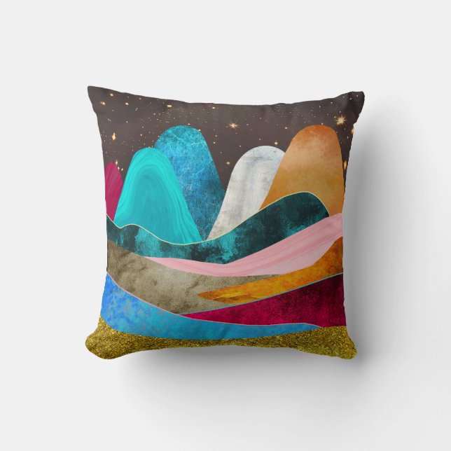 Coussin Montagnes de l'espace (Recto)