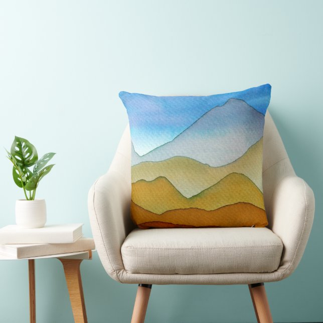 Coussin Montagnes désertiques en couches (Chaise)