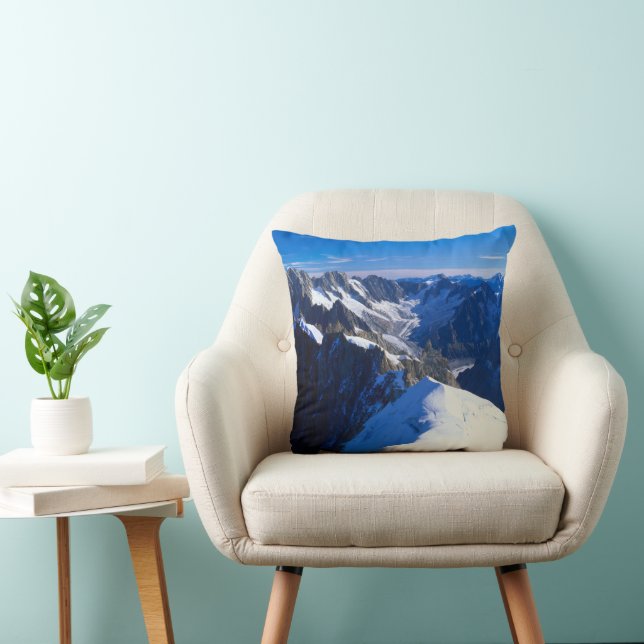 Coussin Montagnes | Mont Blanc, Alpes européennes (Chaise)