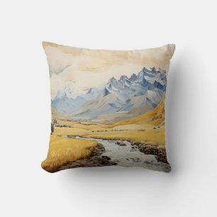 Coussin Montagnes réalistes