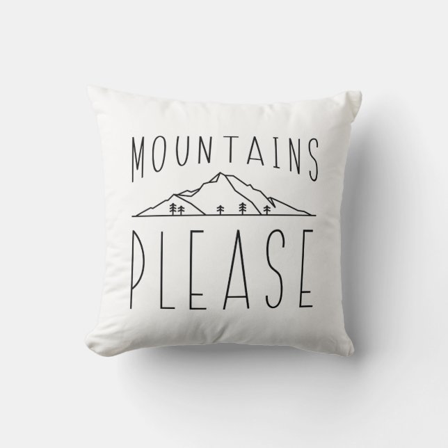 Coussin Montagnes S'Il Vous Plaît (Recto)