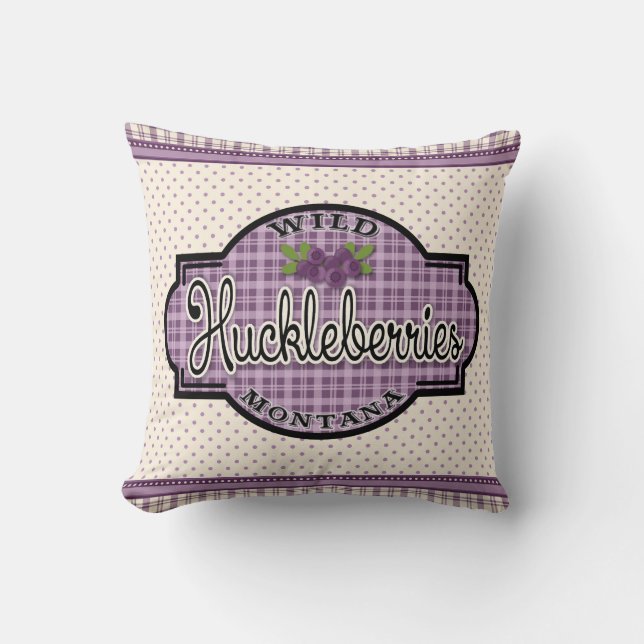 Coussin Montana Huckleberry (Recto)