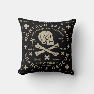 Coussin Montauk Salvage Co. Throw Pillow 4