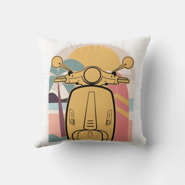 Coussin Montée en or au coucher du soleil (Verso)