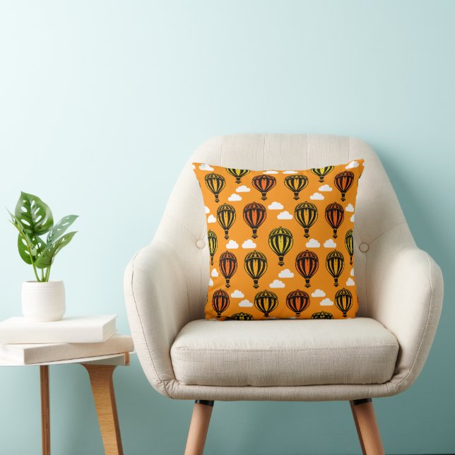 Coussin Montgolfière Motif Monté en ballon (Chaise)