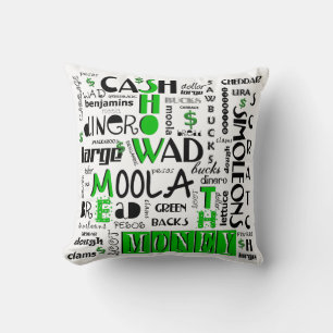 Coussin Montrez-Moi L'Oreiller À Jeu D'Argent