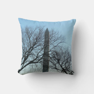 Coussin Monument de Washington dans le paysage d'hiver I