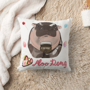 Coussin Moo Deng Hippopotame 