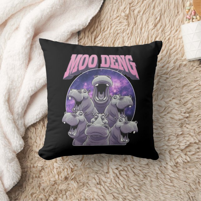 COUSSIN MOO-DENG LE BÉBÉ HIPPOPOTAME PYGMÉE FAMOUS MOODENG (Couverture)