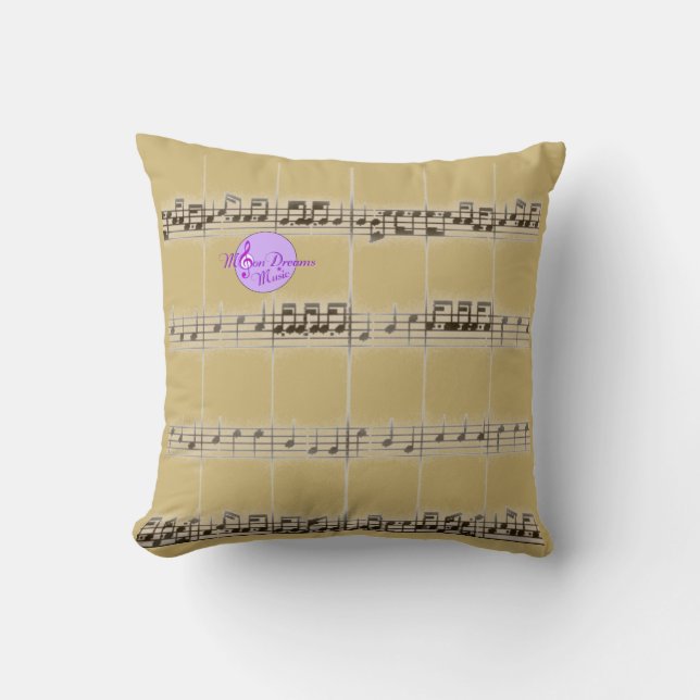 Coussin MoonDreams Music Mix & Match Throw Pillow (Recto)