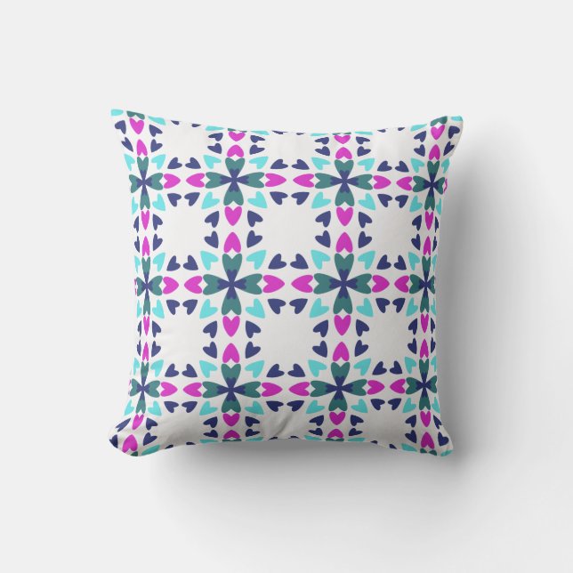 Coussin Morceau de mon cœur 'Grace,' carré (Recto)