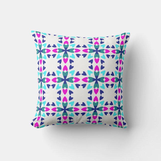 Coussin Morceau de mon cœur 'Joie,' carré (Recto)