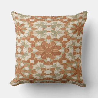 Coussin Moroccan Zellige Mosaic Throw Pillow