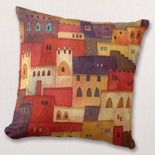 Coussin Morocco Watercolor