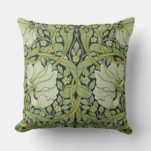 Coussin Morris 1876 Vintage Pimpernel motif floral
