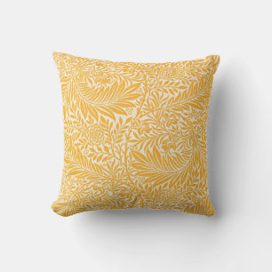 Coussin Morris - Larkspur, jaune doré