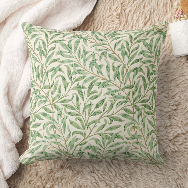 Coussin Morris - Motif feuilles et branches de saule antiq (Couverture)