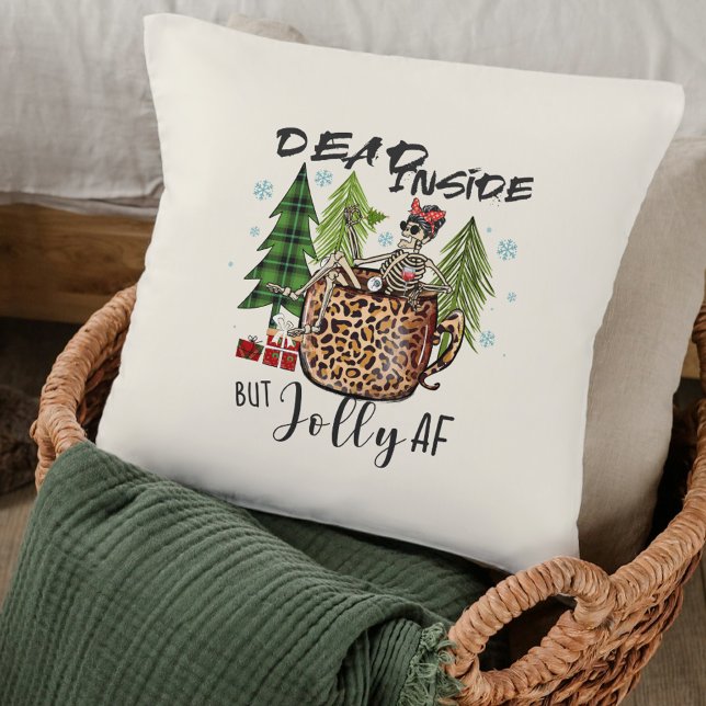 Coussin Mort à l'intérieur, sacrément drôle à Noël (Créateur téléchargé)