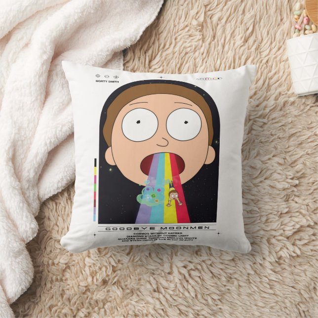 Coussin Morty Goodbye Moonmen Citation Graphique (Couverture)