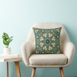 Coussin mosaïque arabesque