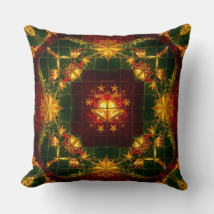 Coussin Mosaïque de Noël : Symétrie et beauté