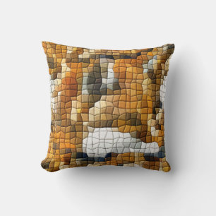 COUSSIN MOSAÏQUE DE RENARD