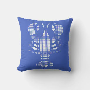 Coussin Mosaïque Emblème Homard Pixel
