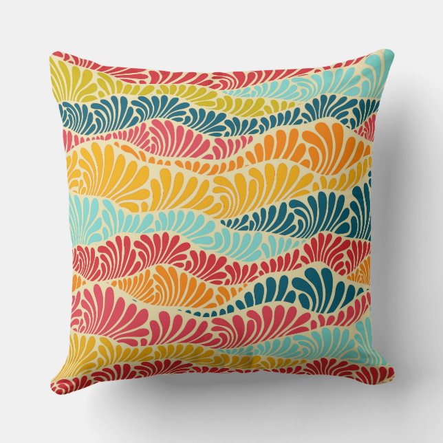Coussin Mosaïque feuillue (Verso)