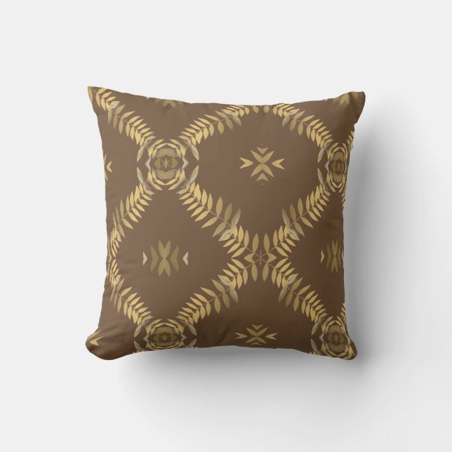 Coussin Mosaïque Gold Fern (Recto)