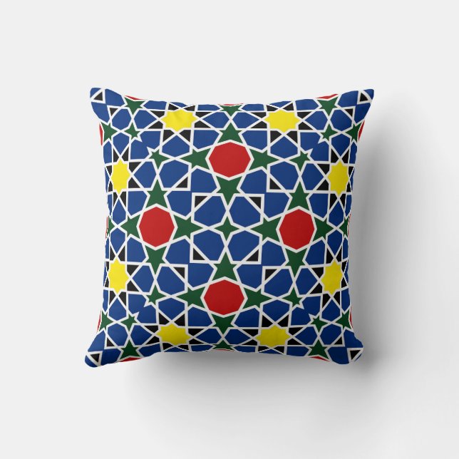 Coussin Mosaïque marocaine Mosaïque géométrique Motif (Verso)