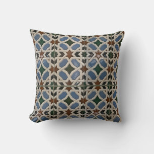 Coussin Mosaïque méditerranéenne bleu vert