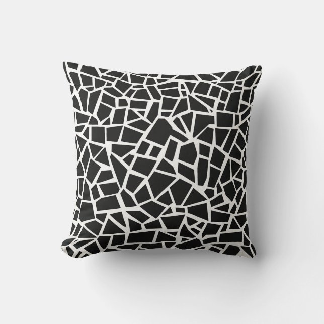 Coussin Mosaïque monochrome (Recto)