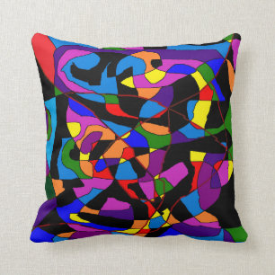 Coussin Mosaïque multicolore design par Archie
